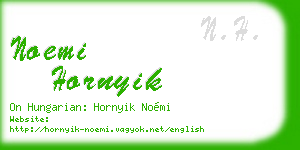 noemi hornyik business card
